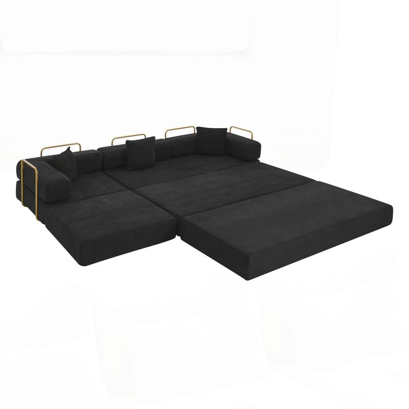 Modular Sectional Sofa with L-Shape Chaise, Boneless Cloud Couch with Deep Seat