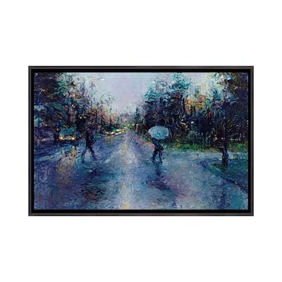iCanvas "Slippery Sidewalk" by Iris Scott Framed