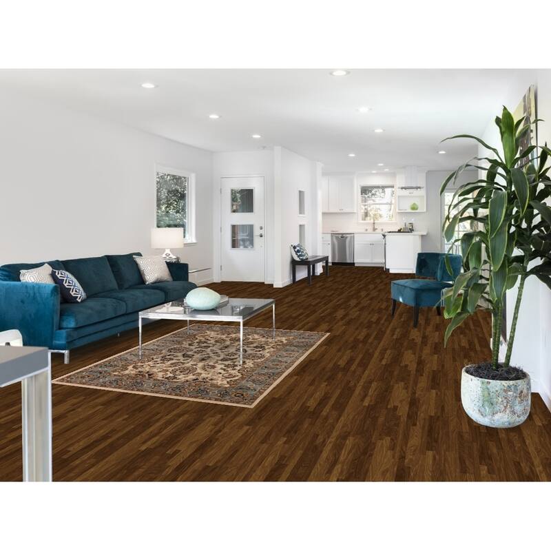 Floral Kashan Turkish Oriental Area Rug Machine Made Carpet - 4'4" x 6'2"