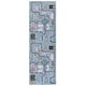 preview thumbnail 1 of 3, SAFAVIEH Tacoma Kids Vreni Kids & Tween Rug 2'6" x 8' Runner - Grey/Dark Grey
