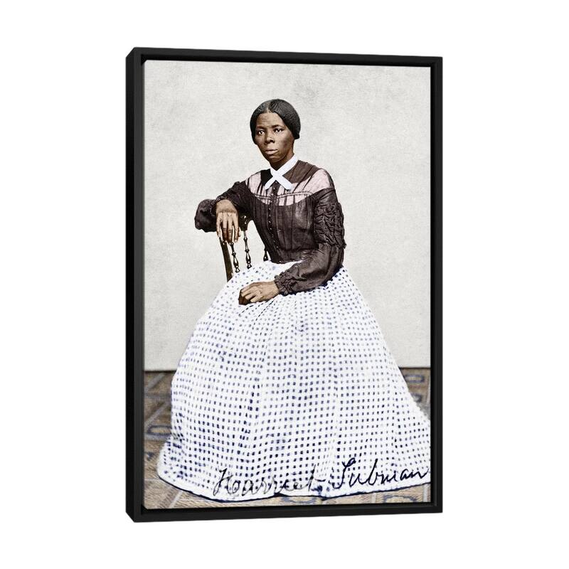 iCanvas "Harriet Tubman (C1823-1913)" by Benjamin Powelson Framed Canvas Print