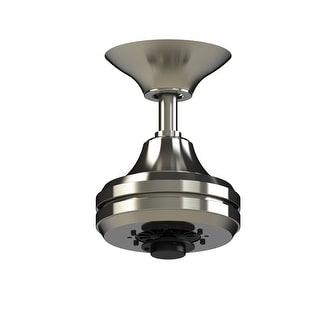 Fanimation Spitfire Indoor/Outdoor Ceiling Fan Motor with Remote - Brushed Nickel - Brushed Nickel
