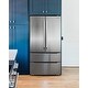 preview thumbnail 8 of 17, Cosmo 22.5 cu. ft. 4-Door French Door Refrigerator with Pull Handles in Stainless Steel, Counter Depth