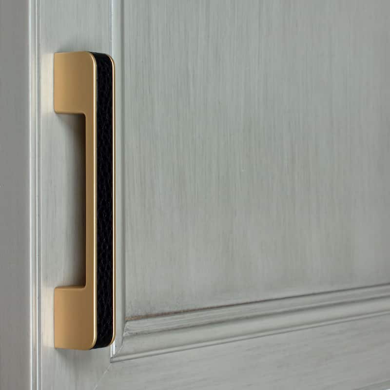 3-3/4 in. Center Embossed Leather Strip Pulls(Pack of 5)