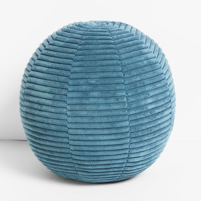 Sorra Home Indoor Soft Chunky Corduroy Ball Pillow