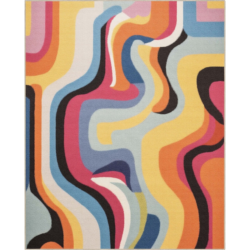 Well Woven Apollo Eternal Modern Abstract Bright Flat-Woven Area Rug