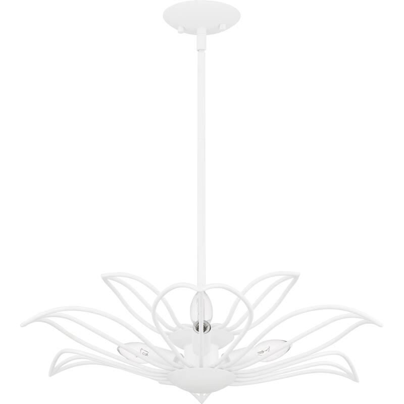 Tallulah 3-Light Sand White Pendant