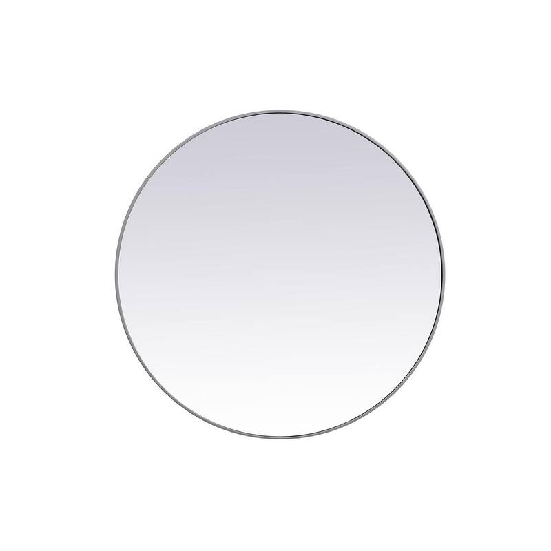 Carson Carrington Labbemala Metal Frame Round Mirror