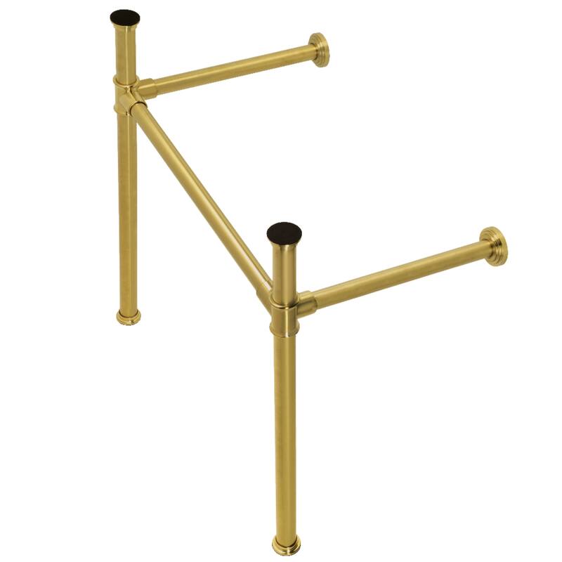 Kingston Brass Fauceture Stainless Steel Console Sink Legs - Brushed Brass