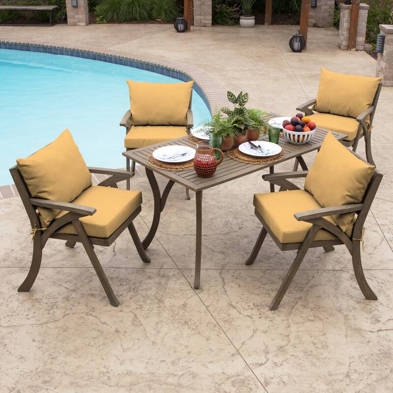 ARDEN Outdoor 21 x 21 in. Dining Chair Cushion Set