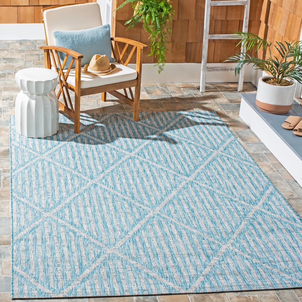 SAFAVIEH Courtyard Bertine Indoor/ Outdoor Waterproof Patio Backyard Rug