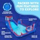 preview thumbnail 15 of 18, Sunny & Fun Four Corner Inflatable Water Slide Park
