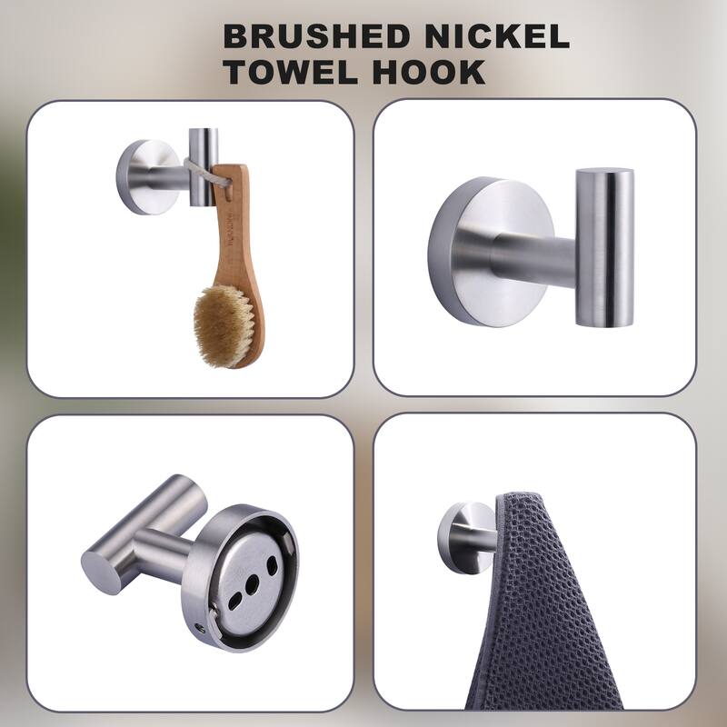 WOWOW 3-Piece Bath Hardware Set with Mounting Hardware