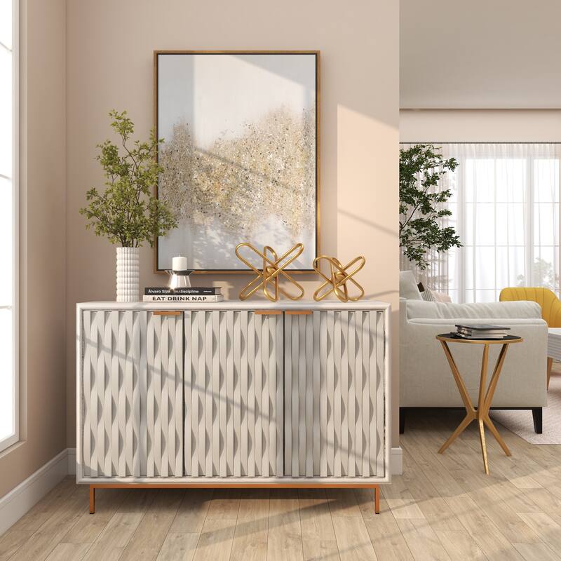 CosmoLiving by Cosmopolitan Gold Metal Linked Jack Decorative Sculpture with Orb Center (Set of 2)