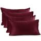 Nestl Solid Microfiber Soft Velvet Throw Pillow Cover (Set of 4)