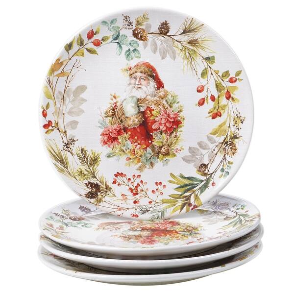Shop Certified International Christmas Story 11 Inch Dinner Plates Set Of 4 Overstock 31905783