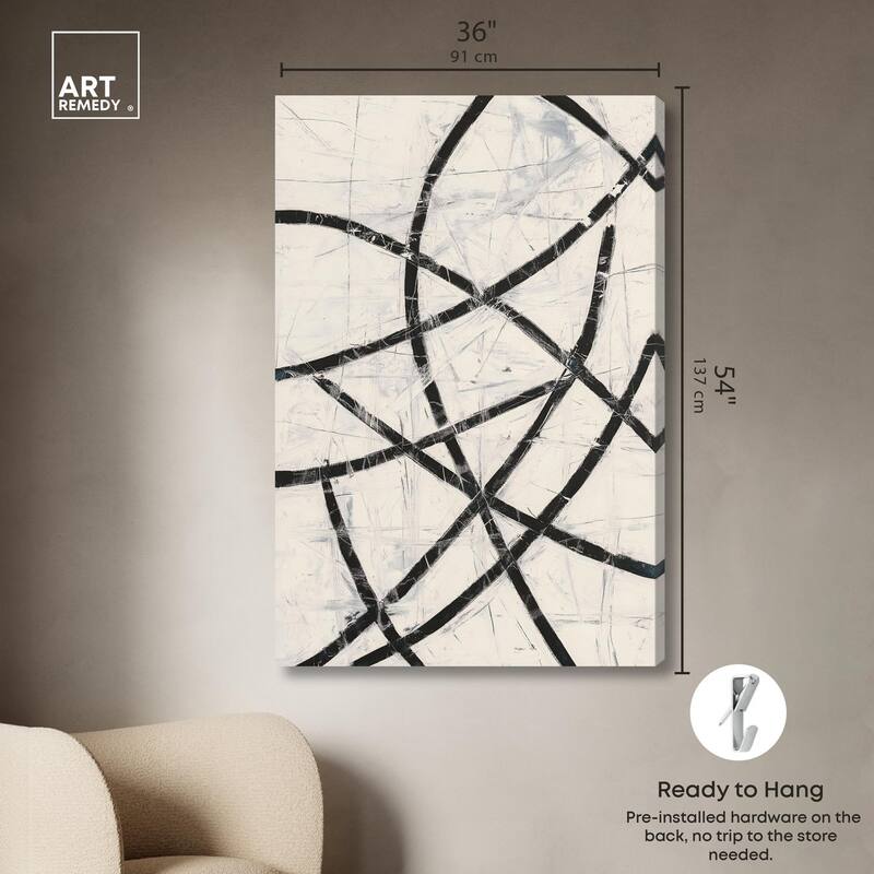 Intersecting Lines I Canvas by Art Remedy, Gallery Wrapped