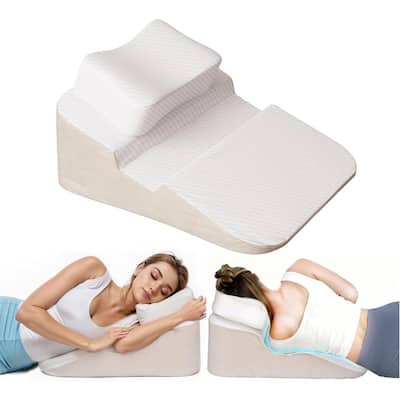 WOWMAX Wedge Pillow Side Sleeper with Arm Hole for Adult Shoulder Pain