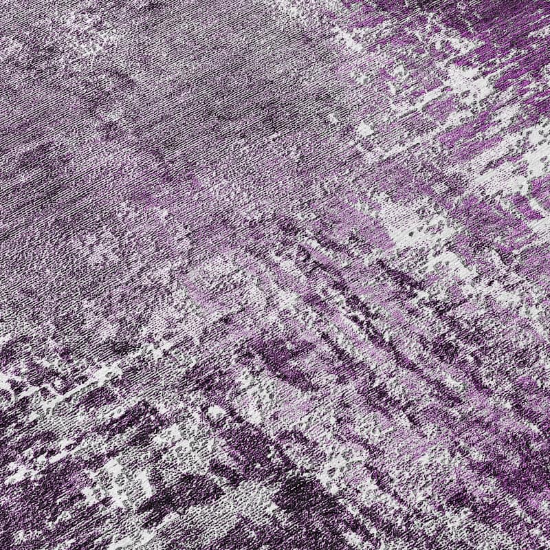 Machine Washable Indoor/ Outdoor Chantille Abstract Contemporry Rug