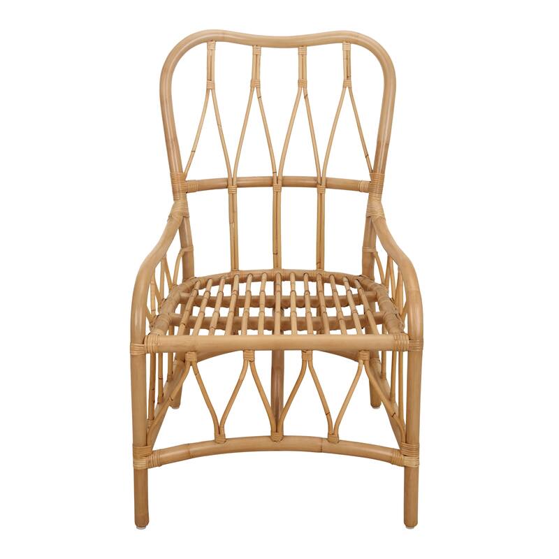 NPD Furniture Ayanna Modern Bohemian Rattan Dining Chair