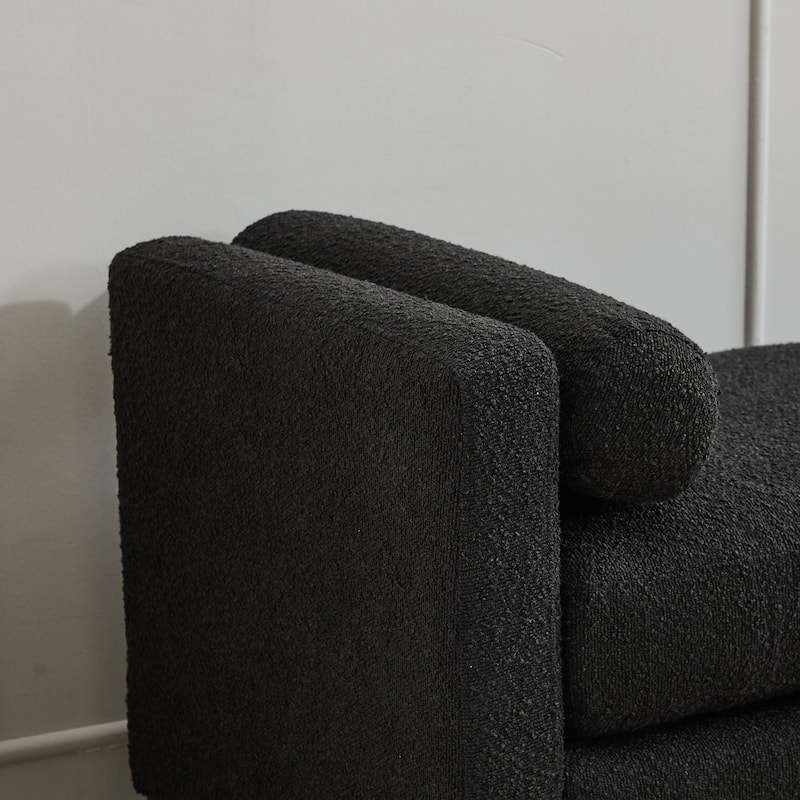 66.34"W Elegant Upholstered Bench