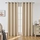 preview thumbnail 2 of 33, Utopia Alley Solid Blackout Window Curtains for Bedrooms and Living Rooms, Polyester Curtains, 2 Panels Set, Beige - 52" W × 96" L
