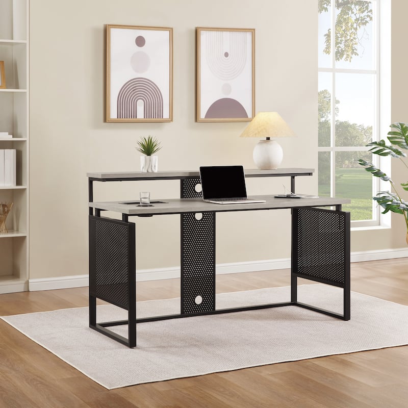 ACE 60" Desk with Hutch Shelf