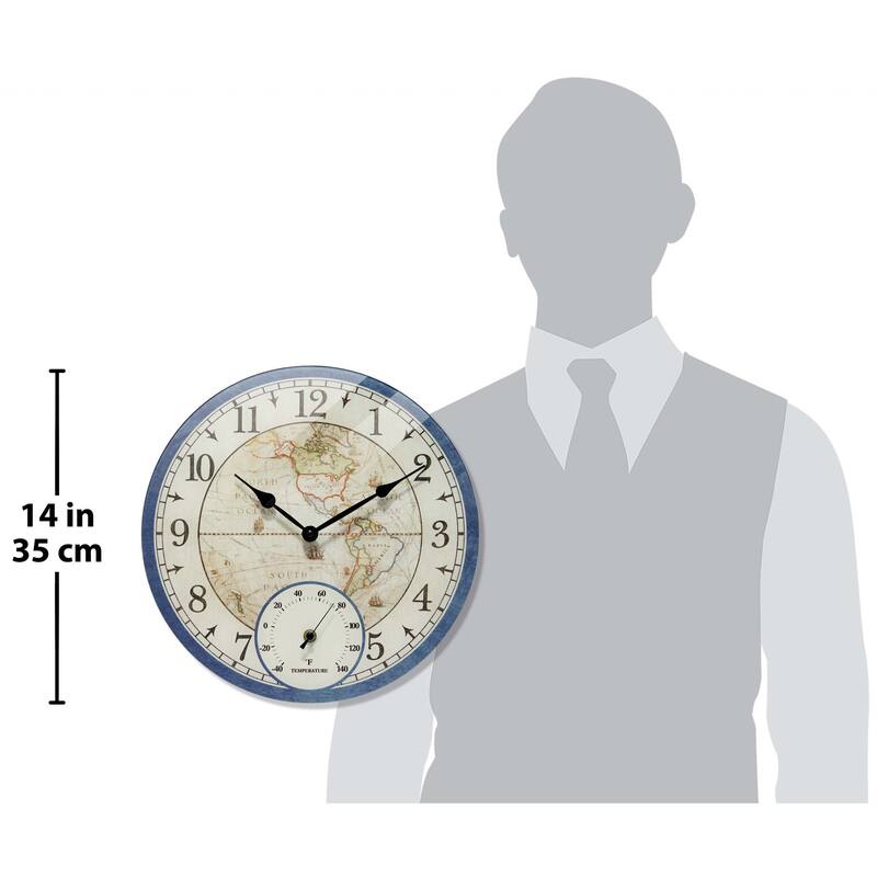 Orbis All Weather Clock - 14 x 2 x 14