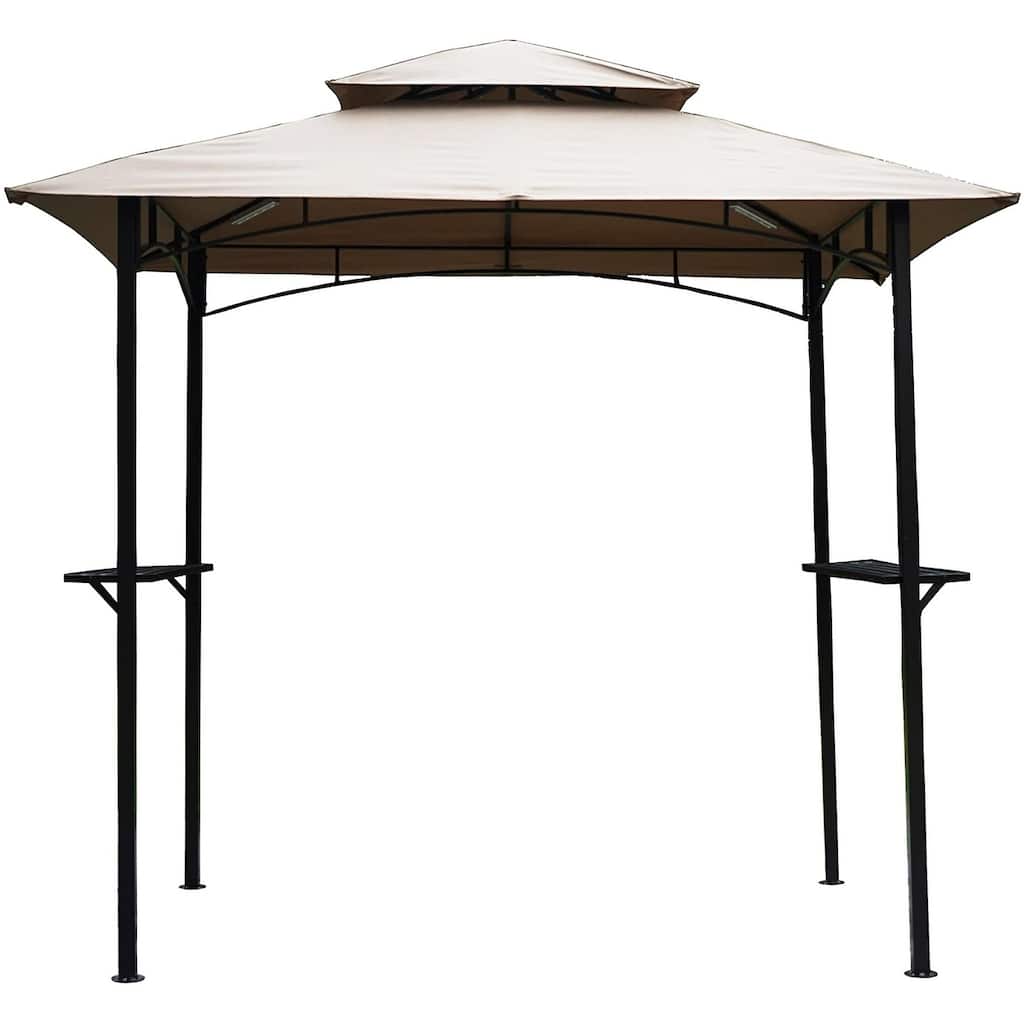 Kozyard Andra 8'X5' Soft Top Barbecue Grill Canopy with LED lights
