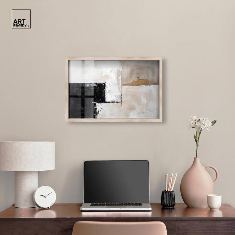 Black Dust and White Ash II Shadowbox by Art Remedy