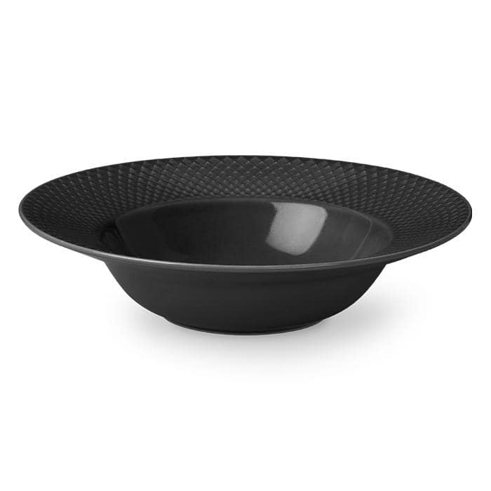 Rhombe Earth Soup Plate, Slate, Ø: 9.6" - 9.6