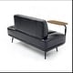 preview thumbnail 22 of 28, 55"W Faux Leather End of Bed Bench With side table