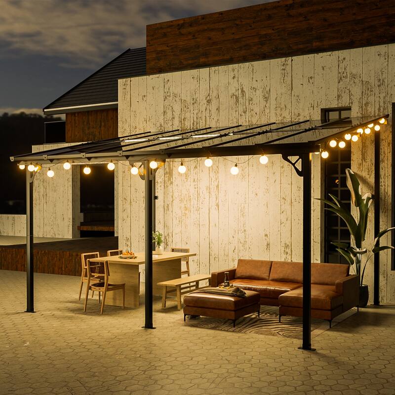 10'x 10' Gazebo, Wall Mounted Gazebos Pergola on Clearance - 10'x 14'