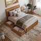 preview thumbnail 32 of 85, Portland Platform Bed with Footboard and Storage Drawers