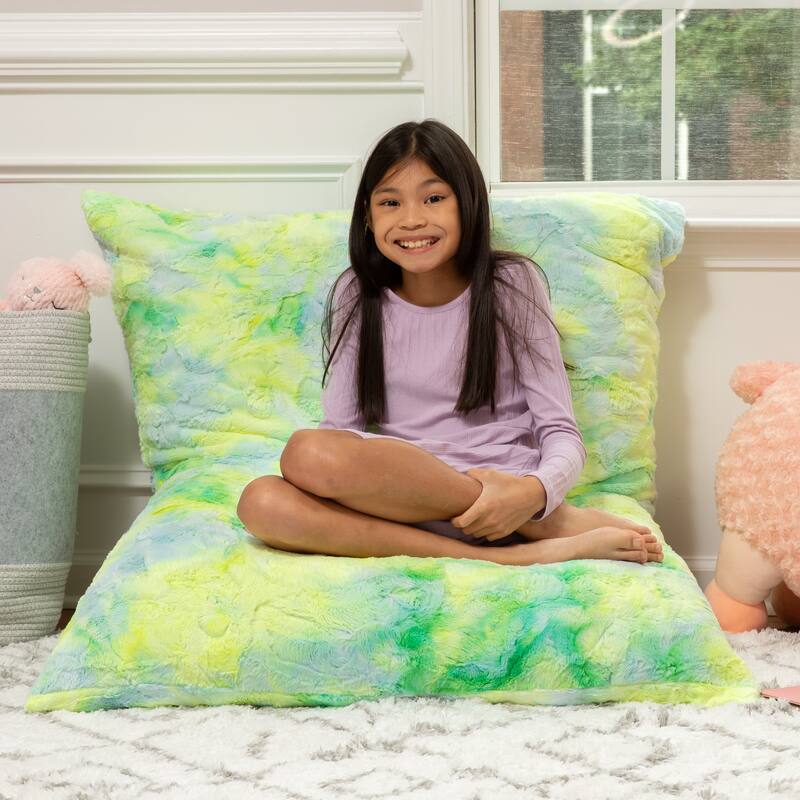 Jaxx Saxx 3.5 Foot Giant Decor Floor Pillow For Kids, Faux-Fur