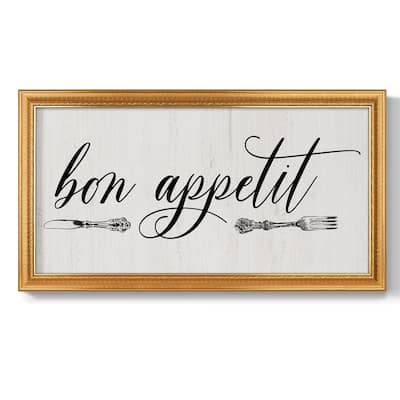 Bon Appetit Premium Framed Canvas- Ready to Hang