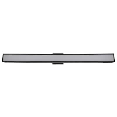 Eglo LED Vanity Light w/ Matte Black Finish and Acrylic Shade