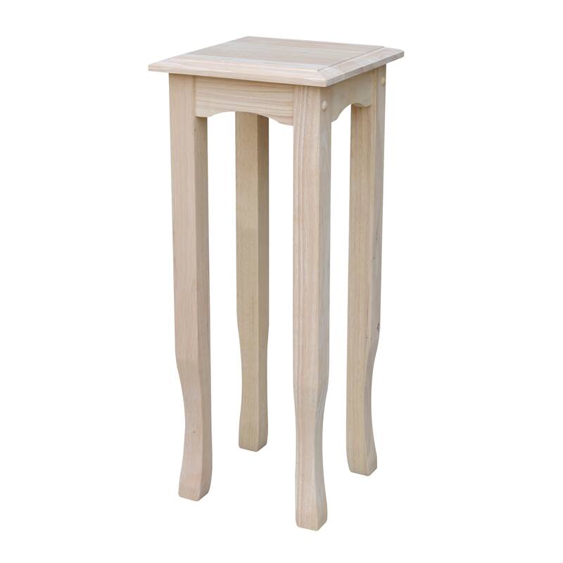 Unfinished Solid Parawood Tea Table - 30 Inch