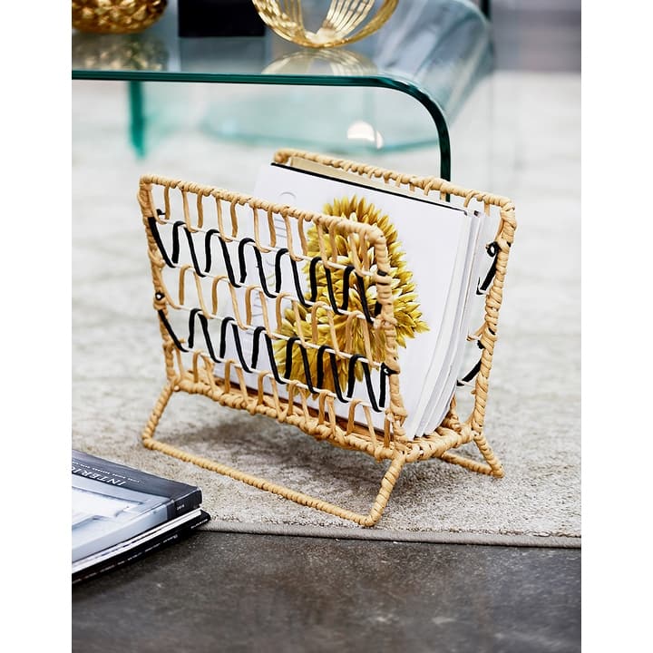 Becki Owens Metal and Seagrass Magazine Rack