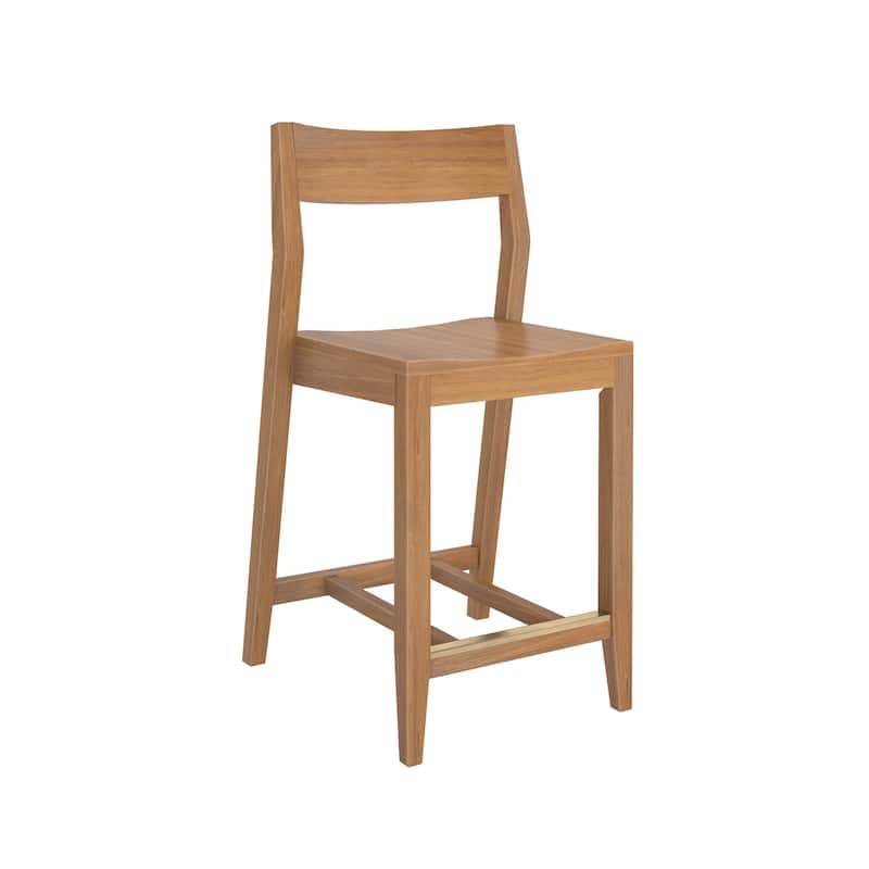 Plank and Beam Modern Counter Height Solid Wood Dining Chair