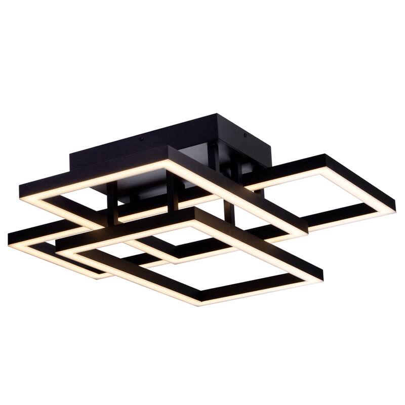 VONN Lighting Radium VRCF49103BL 28-inch ETL Certified Integrated LED Rectangular Ceiling Fixture - 28"L x 27.5"W x 6.75"H