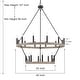 preview thumbnail 67 of 80, Acroma 20-light 40In Farmhouse Wagon Wheel Chandelier