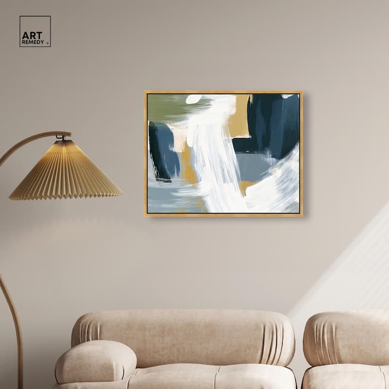 Moss Layers III Canvas by Art Remedy