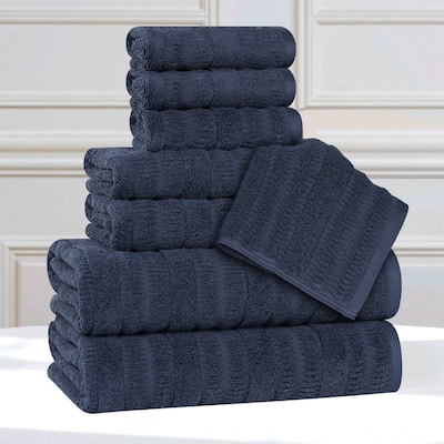 Superior Mika Smart Twist Viscose Cotton Blend 8 Piece Towel Set