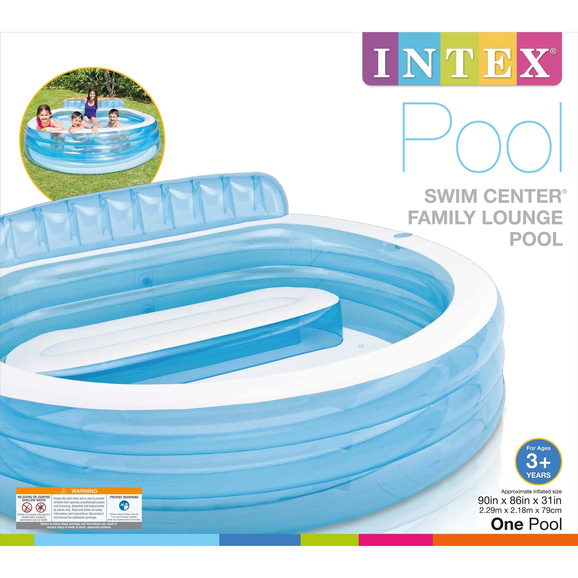 Family lounge on sale pool intex