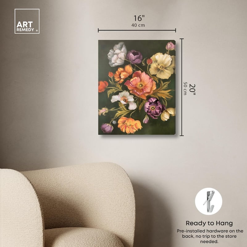 Twilight Tulips II Canvas by Art Remedy, Gallery Wrapped