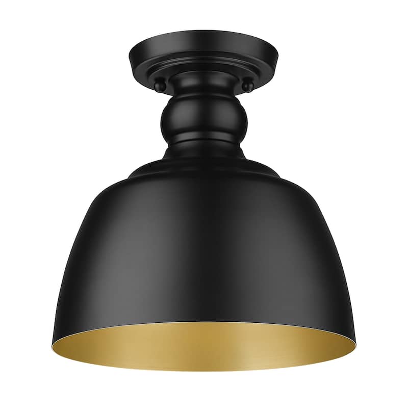 Wry Lighting Holmes 1-light Flush Mount in Rubbed Bronze