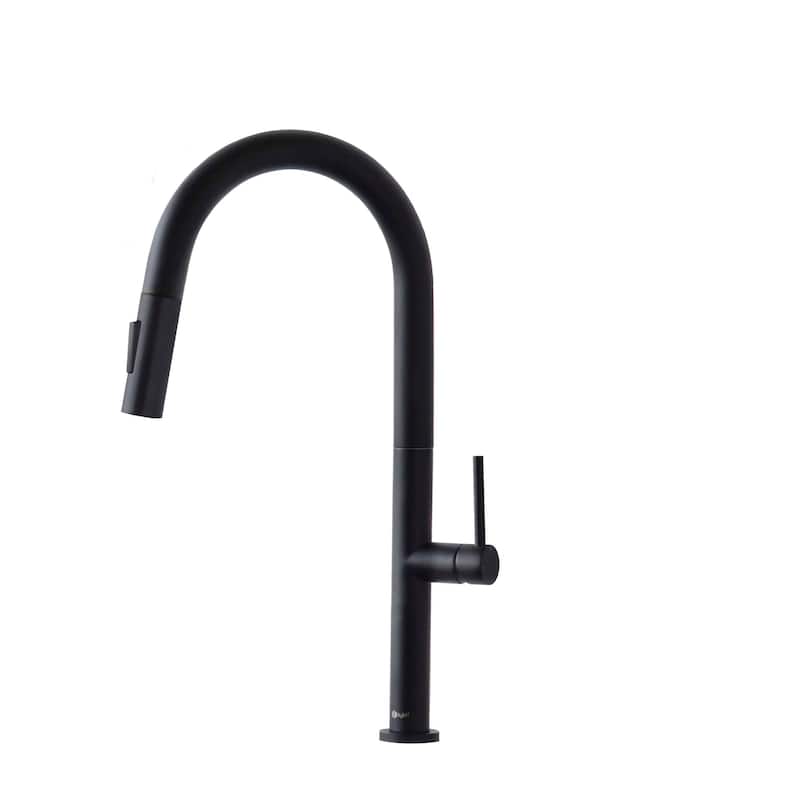 Single Handle Pull-Down Sprayer Kitchen Faucet K-141 - Height: 17.25" Spout H: 9" Spout R: 9"