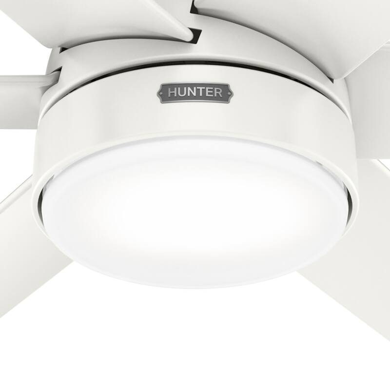 Hunter 60" Skysail Outdoor Ceiling Fan w/LED Light, Wall Control - Extreme Weather! - ENERGY STAR!