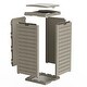 preview thumbnail 4 of 7, 31 Gal. Waterproof Resin Outdoor Trash Can Storage with Tiered Lid and Drip